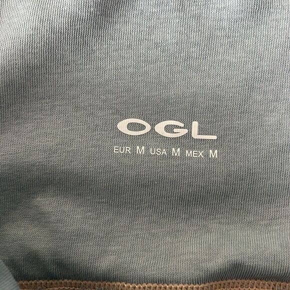 New OGL Cold Shoulder Cotton-Linen Gathered New Airy Brami - Arctic Fog Size M - Picture 7 of 10